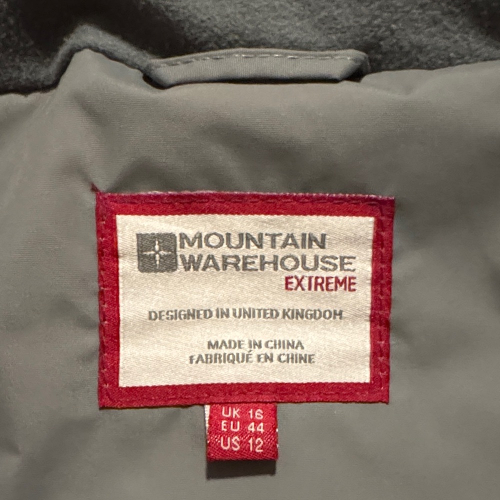 Mountain Warehouse Women’s Outdoor Jacket Sz 12 Grey and Teal - Picture 2 of 9